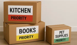 Label Boxes By Type and Priority